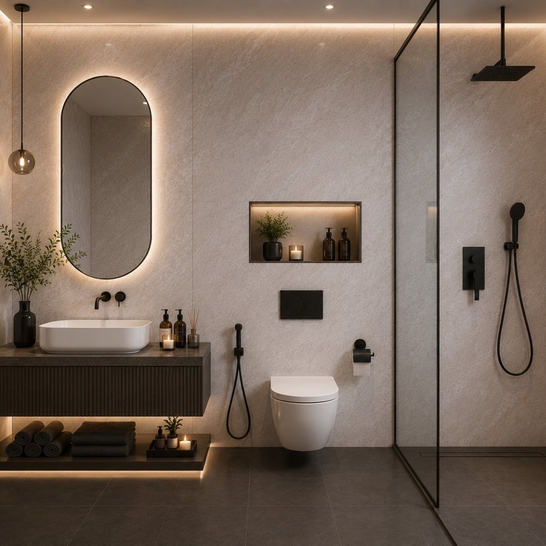 AL En Austin Crema Marble Bathroom Tiles - My Home Studio